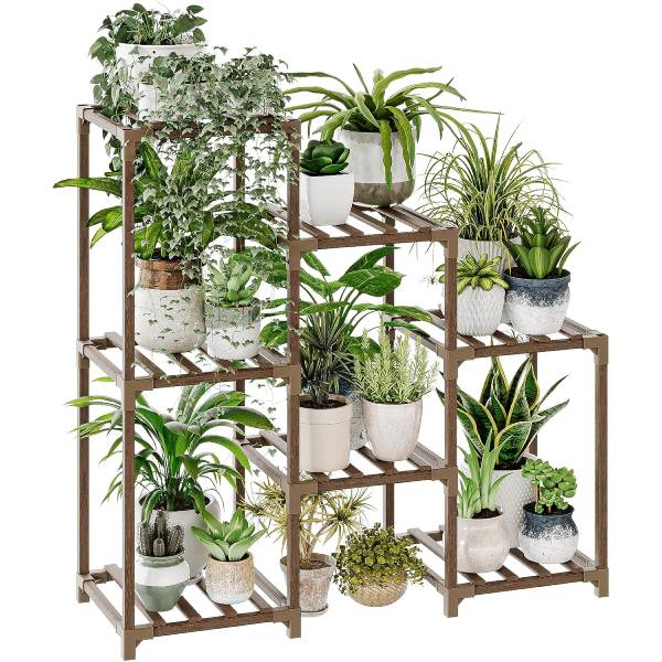 Outdoor Wood Plant Rack